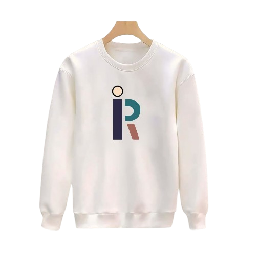 (R)100% cotton round oversize printed sweatshirt